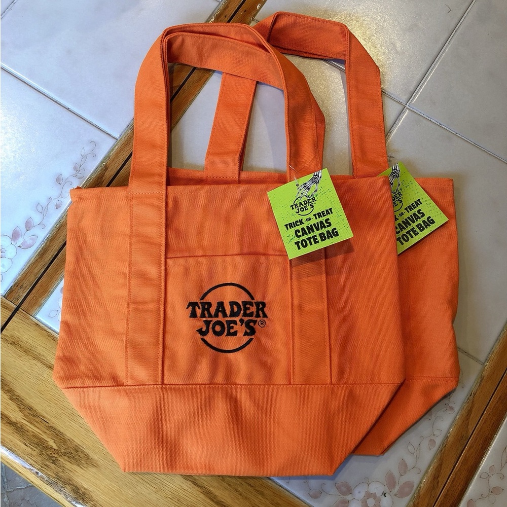 🌟Trader Joe's Trick or Treat Mini Canvas Tote Bag - Picture 5 of 6